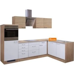 Flex-Well Classic Winkelküche Florida 280x170 Cm Weiß-Sonoma Eiche Nachbildung 16 Flex-Well Classic Winkelküche Florida 280x170 Cm Weiß-Sonoma Eiche Nachbildung -KüchenTraum 9992813015freigspflorida 2