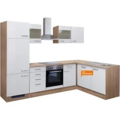 Flex-Well Exclusiv Winkelküche Valero 280 Cm Hochglanz Weiß-Sonoma Eiche 8 Flex-Well Exclusiv Winkelküche Valero 280 Cm Hochglanz Weiß-Sonoma Eiche -KüchenTraum G9992802014freiGSPValero 2