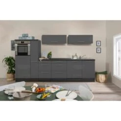 Respekta Premium Inselküche 310 Cm Grau Hochglanz-Eiche Grau 19 Respekta Premium Inselküche 310 Cm Grau Hochglanz-Eiche Grau -KüchenTraum IEGC Detail Kuechenzeile 2