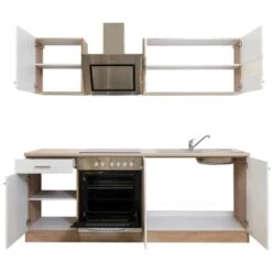 Respekta Economy Küchenzeile KB210ESWSC 210 Cm Weiß-Eiche Sägerau Glänzend 24 Respekta Economy Küchenzeile KB210ESWSC 210 Cm Weiß-Eiche Sägerau Glänzend -KüchenTraum KB210ESWSC Kuechenzeile 06