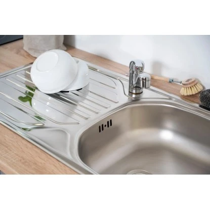 Respekta Economy Küchenzeile KB210ESWSC 210 Cm Weiß-Eiche Sägerau Glänzend 14 Respekta Economy Küchenzeile KB210ESWSC 210 Cm Weiß-Eiche Sägerau Glänzend – Bild 12