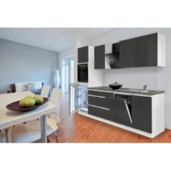 Respekta Küchenzeile GLRP280HWG 280 Cm Grau Hochglanz Granit-Optik Grifflos 33 Respekta Küchenzeile GLRP280HWG 280 Cm Grau Hochglanz Granit-Optik Grifflos -KüchenTraum Kuechenzeile GLRP280HWG 2