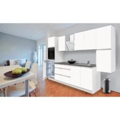 Respekta Küchenzeile GLRP320HWWM Grifflos 320 Cm Weiß Matt -KüchenTraum Kuechenzeile GLRP320HWWM 2