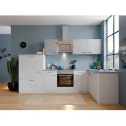 Respekta Winkelküche KBL310WWBSCG 310 X 172 Cm Weiß-Beton Optik 14 Respekta Winkelküche KBL310WWBSCG 310 X 172 Cm Weiß-Beton Optik -KüchenTraum L310WWBSCG Kuechenzeile 02