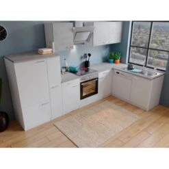 Respekta Winkelküche KBL310WWBSCG 310 X 172 Cm Weiß-Beton Optik 15 Respekta Winkelküche KBL310WWBSCG 310 X 172 Cm Weiß-Beton Optik -KüchenTraum L310WWBSCG Kuechenzeile 03