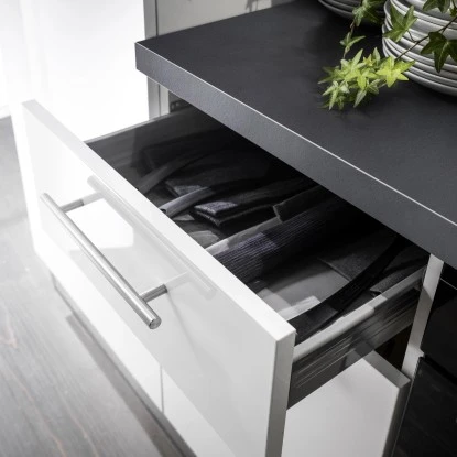 Marinelli Cucine Küchenzeile Michela 255 Cm Weiß Hochglanz 6 Marinelli Cucine Küchenzeile Michela 255 Cm Weiß Hochglanz – Bild 4