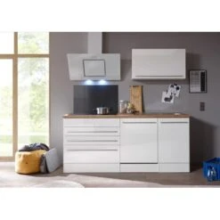 Respekta Premium Küchenzeile BERP320HWWC 320 Cm Weiß Hochglanz 18 Respekta Premium Küchenzeile BERP320HWWC 320 Cm Weiß Hochglanz -KüchenTraum berp320hwwc kuechenblock 1