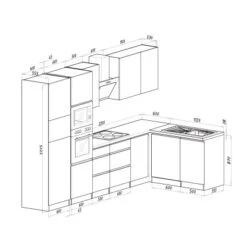 Respekta Premium Winkelküche Grifflos 345 Cm Schwarz Hochglanz-Weiß 35 Respekta Premium Winkelküche Grifflos 345 Cm Schwarz Hochglanz-Weiß -KüchenTraum eichnung GLRPL345HWSGKE 08