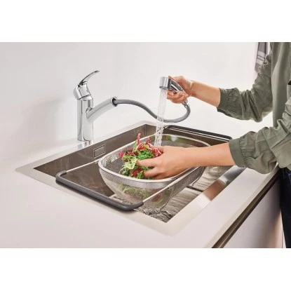 Grohe Einhand-Küchenarmatur Start Chrom Herausziehbar 4 Grohe Einhand-Küchenarmatur Start Chrom Herausziehbar – Bild 2
