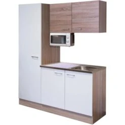 Flex-Well Singleküche 150 Cm Florida Weiß-Sonoma Eiche -KüchenTraum g 150 1005 000 samoa frei