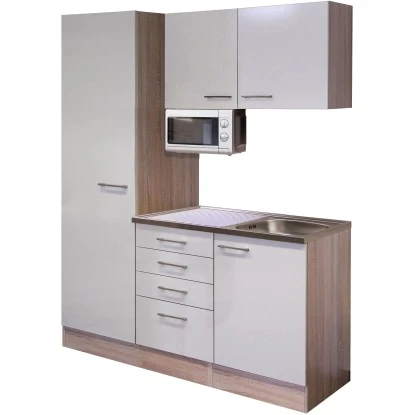 Flex-Well Singleküche 150 Cm Orlando Kaschmir Glanz-Sonome Eiche 4 Flex-Well Singleküche 150 Cm Orlando Kaschmir Glanz-Sonome Eiche – Bild 2