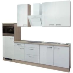 Flex-Well Exclusiv Küchenzeile Abaco 270 Cm Perlmutt Glänzend-Akazie NB 11 Flex-Well Exclusiv Küchenzeile Abaco 270 Cm Perlmutt Glänzend-Akazie NB -KüchenTraum g 270 2223 059 abaco frei