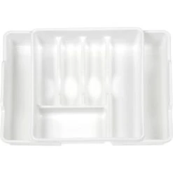 Besteckkasten Weiß Ausziehbar