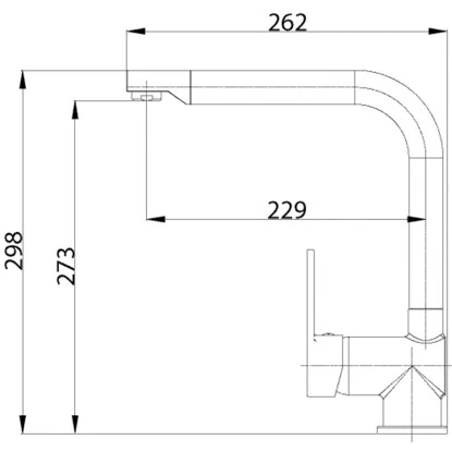 AquaSu Küchenarmatur Sanmix Style Chrom-Schwarz 4 AquaSu Küchenarmatur Sanmix Style Chrom-Schwarz – Bild 2