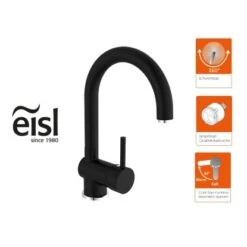 Eisl Spültischarmatur Futura Schwarz-Chrom -KüchenTraum rmaturfuturaschwarzchrom 3
