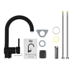 Eisl Spültischarmatur Futura Schwarz-Chrom -KüchenTraum rmaturfuturaschwarzchrom 4