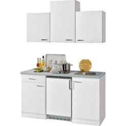 Flex-Well Classic Küchenzeile Wito 150 Cm Weiß 7 Flex-Well Classic Küchenzeile Wito 150 Cm Weiß -KüchenTraum singlekuechenblock150cm 2 1