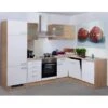 Flex-Well Classic Winkelküche Florida 280 Cm Ohne E-Geräte Sonoma Eiche-Weiß -KüchenTraum tebild G9992802014GSPSamoa