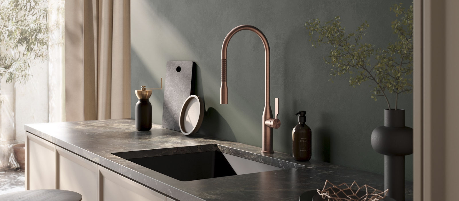 KüchenTraum -KüchenTraum 1600x700 pvd kitchen coppersteel